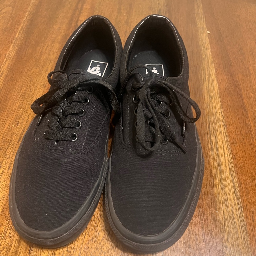 Unisex all black classic vans